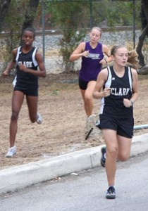 Clark runners at "1st" meet